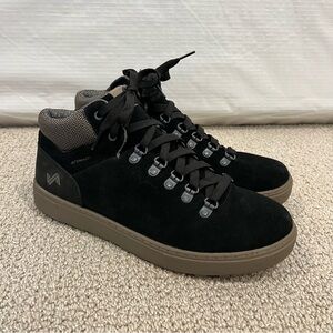 Foresake Lucie Md Sneakers Women 11 Shoes Black Leather Suede Waterproof Hiking,